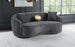 Brookside Velvet Upholstered Curved Sofa