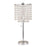 CHROME TABLE LAMP 19"H