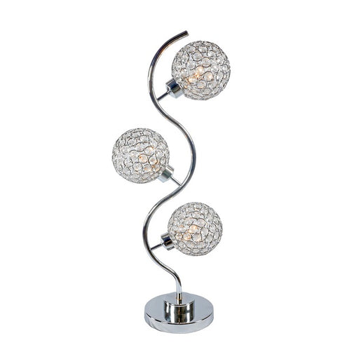 CRYSTAL 3 GLOBE TABLE LAMP