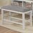 FULTON COUNTER HEIGHT BENCH WHITE