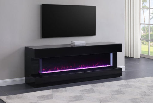 Vallerie 71" TV Stand with Visual Flame