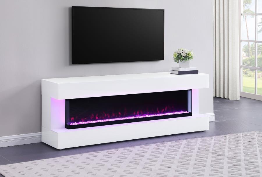 Vallerie 71" TV Stand with Visual Flame