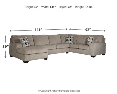 3-Piece Sectional with Chaise