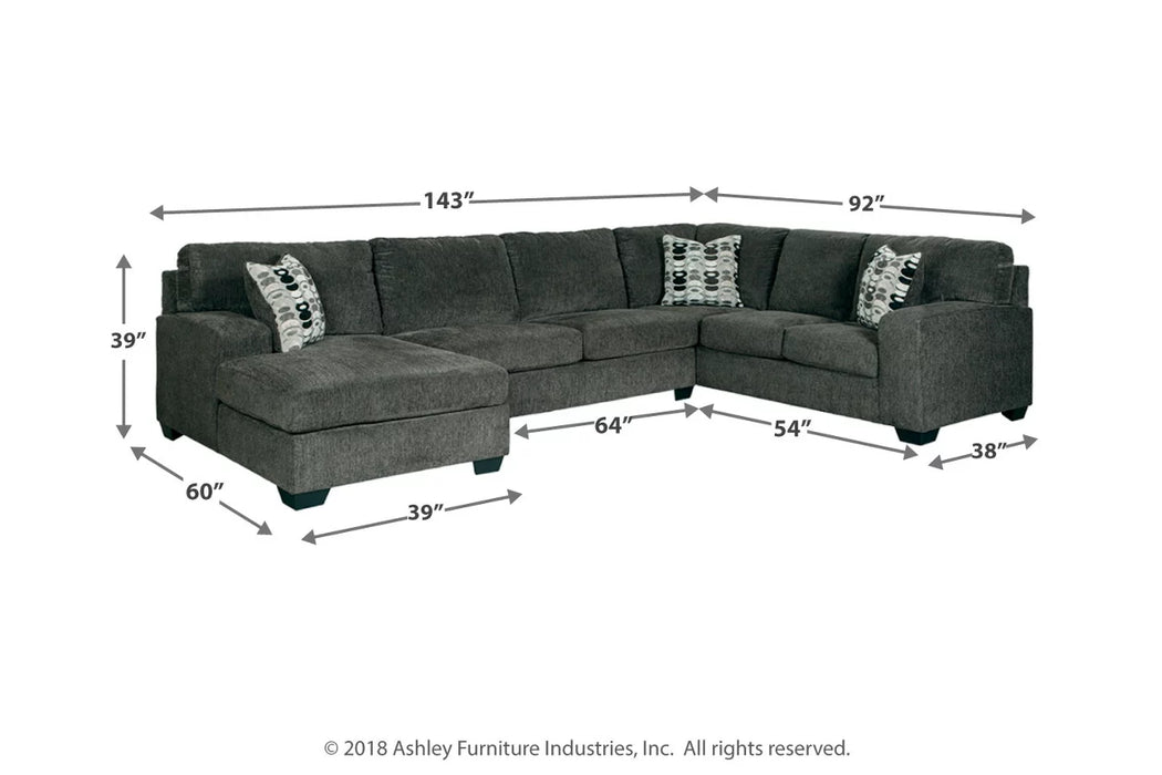 3-Piece Sectional with Chaise