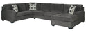 3-Piece Sectional with Chaise