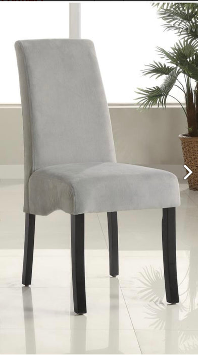 Stanton Velvet Upholstered Dining Side Chair Grey