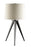 Sabat Tripod Base Table Lamp Black And Light Grey