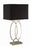 Izuku Rectangular Shade Table Lamp Black And Brushed Nickel