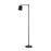 Rhapsody 1-Light Floor Lamp With Horn Shade Black