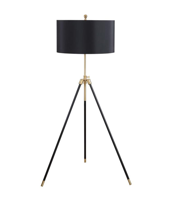 Zabka Tripod Floor Lamp Black And Gold