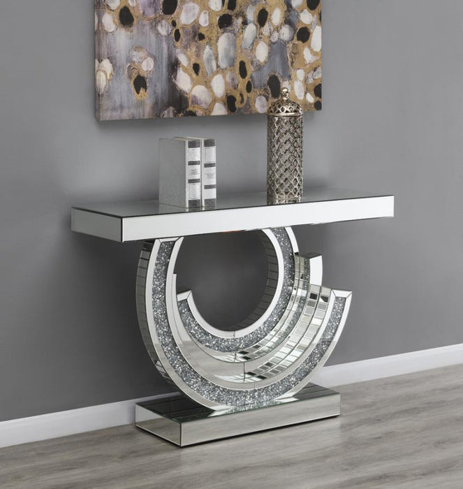 Imogen Multi-Dimensional Console Table Silver