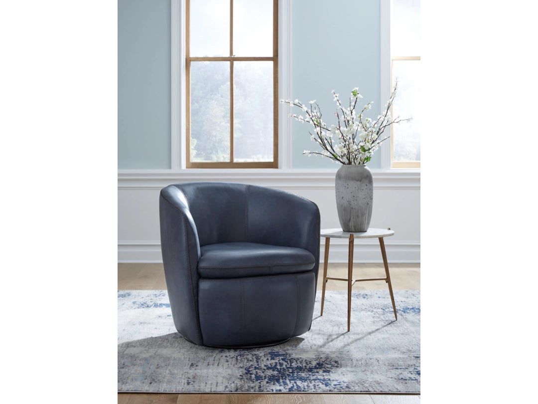 Kierreys Leather Swivel Chair