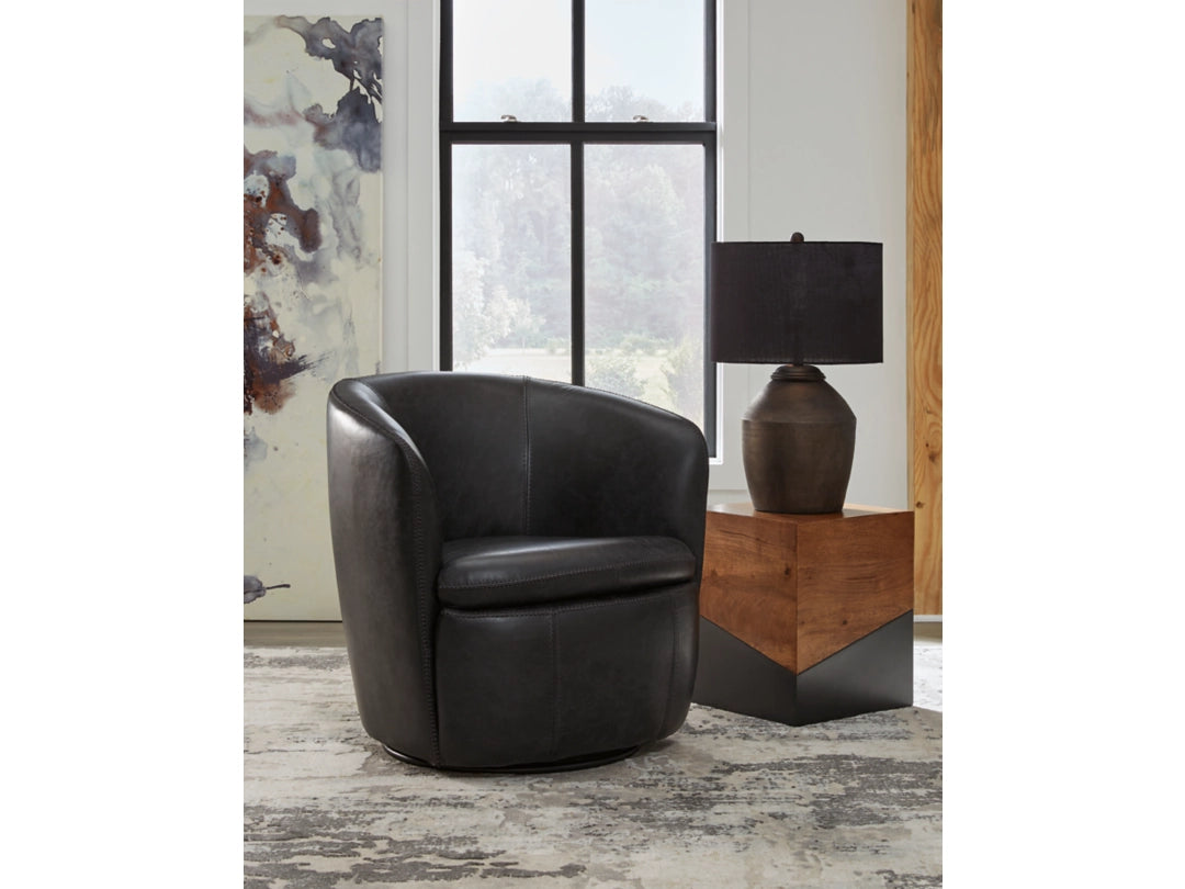 Kierreys Leather Swivel Chair