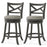 27/31 Inch Swivel Bar Stools Set of 2 with Hollow Back and Soft-padded Seat