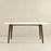 Ada Mid Century Modern Style Solid Wood Walnut Oval Dining Table