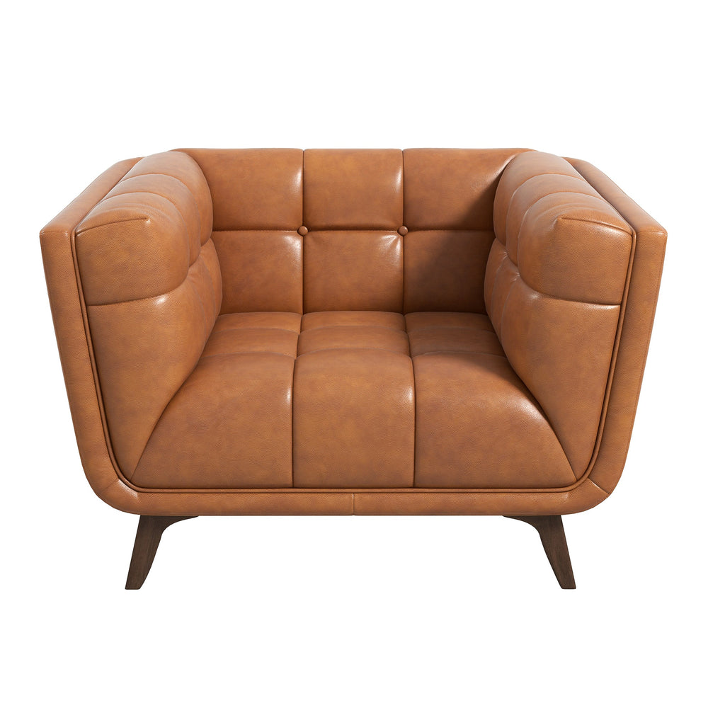 Addison Lounge Chair (Cognac Leather)