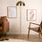 Allure 2-Light Floor Lamp, Gold Brass, Natural Rattan Tube , Double On/Off Pull Chain