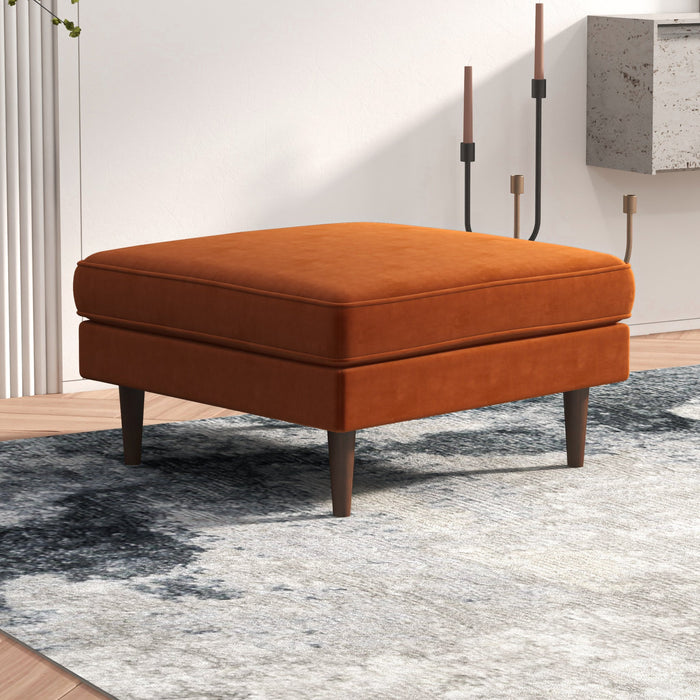 Amber  Square Upholstered Ottoman