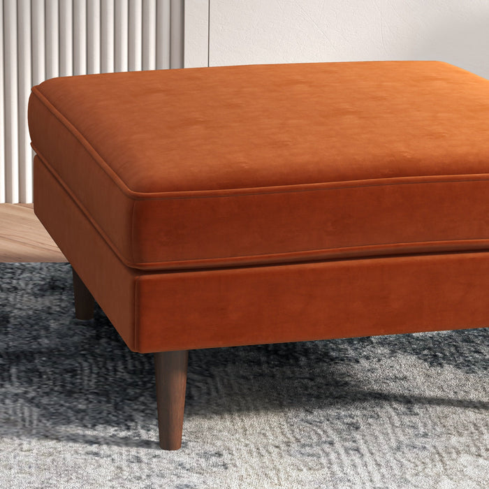 Amber  Square Upholstered Ottoman