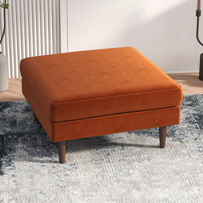 Amber  Square Upholstered Ottoman