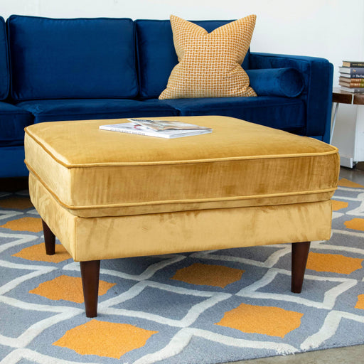 Amber  Square Upholstered Ottoman