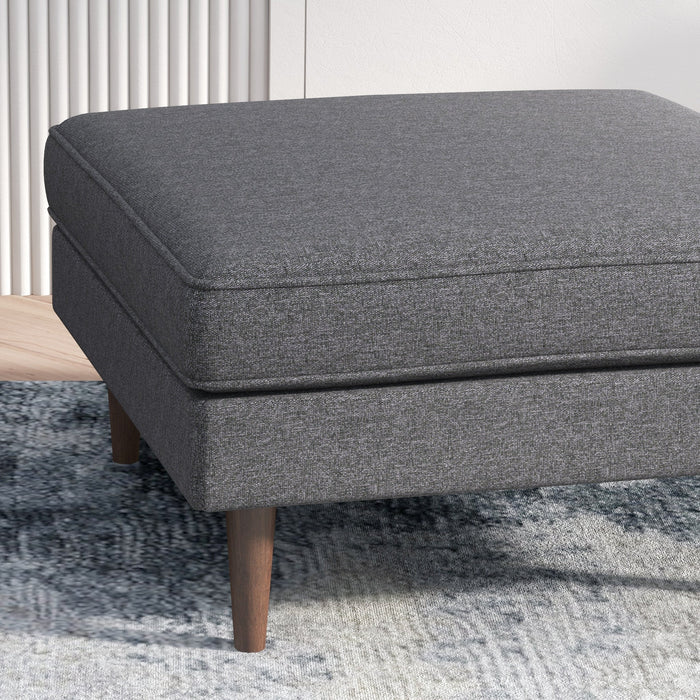 Amber  Square Upholstered Ottoman