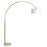 Ambient Arch Gold Brass Floor Lamp with Large Linen Shade