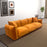 Arlo Burnt Orange Velvet Sofa