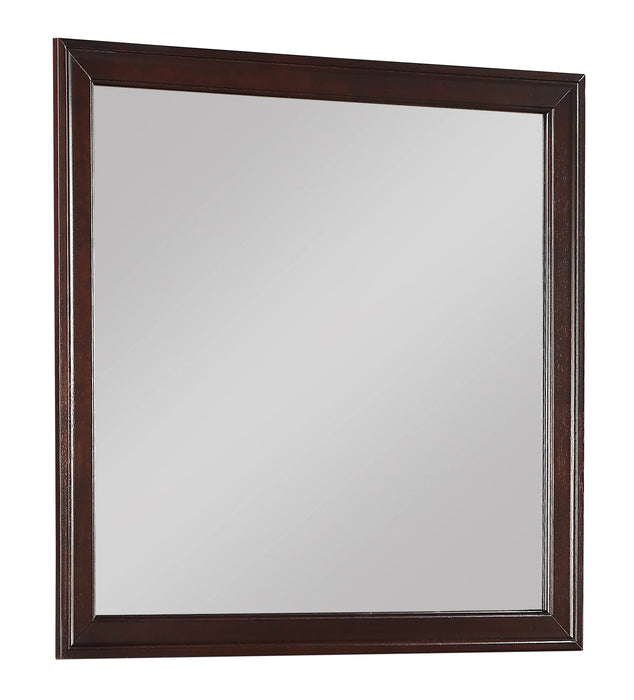 Louis Philip Square Dresser Mirror Cherry