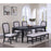 KINGSBURY DINING SET +BENCH +SIDEBOARD