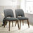 Blake Dark Grey Fabric Dining Chair (Set Of 2)