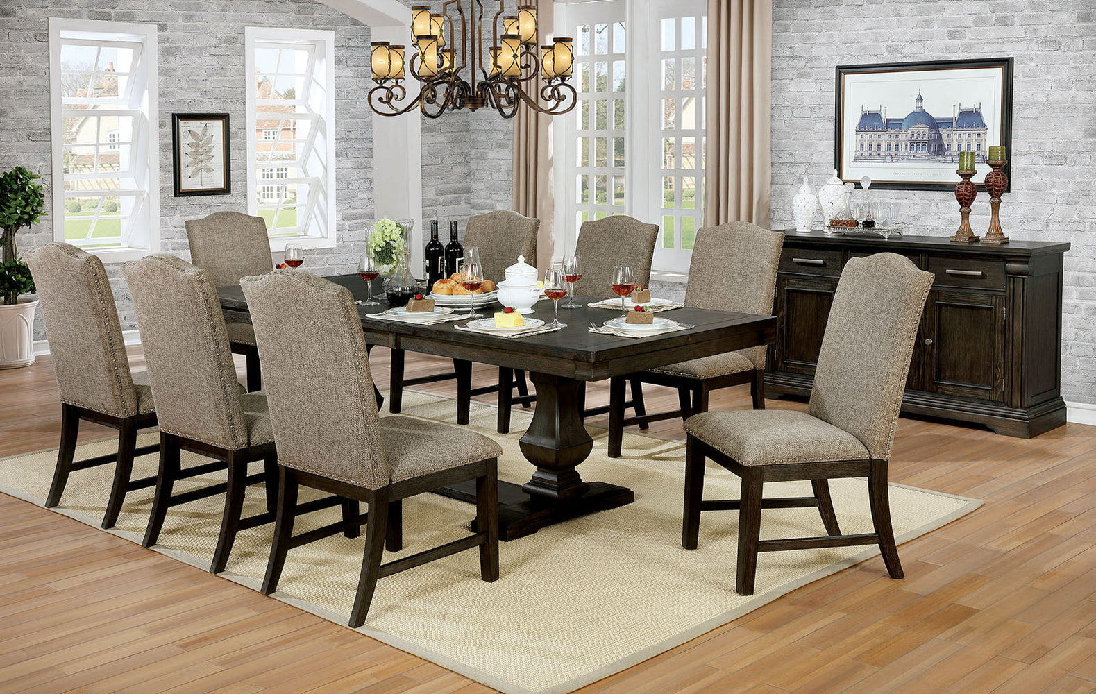 FAULK 7 PIECE DINING SET