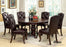 BELLAGIO 7 PIECE LEATHER DINING SET