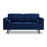 Casey Blue Velvet Loveseat