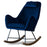 Chelsea Blue Velvet Rocking Chair