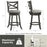 27/31 Inch Swivel Bar Stools Set of 2 with Hollow Back and Soft-padded Seat