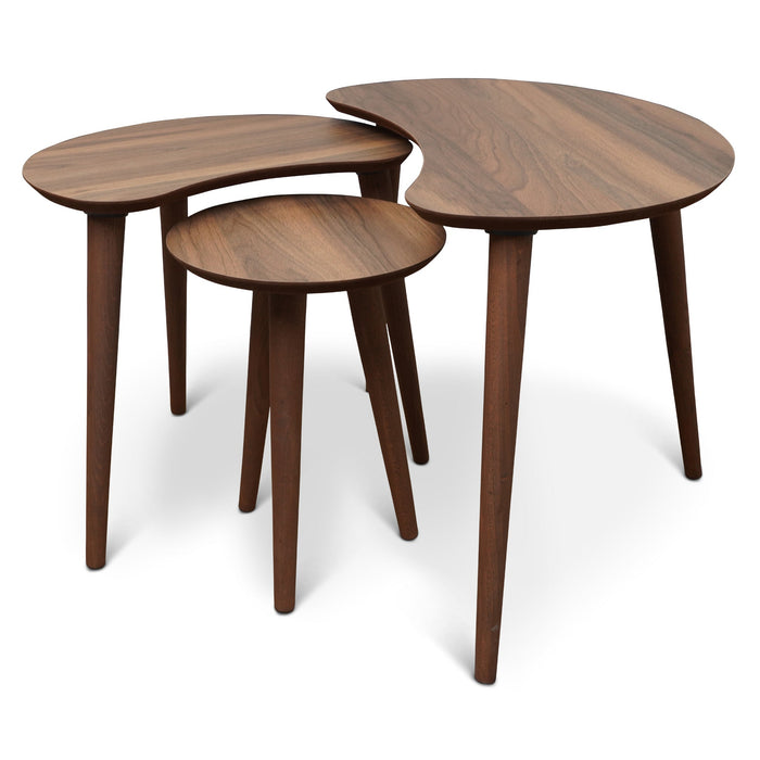 Dainty Walnut Nesting Table