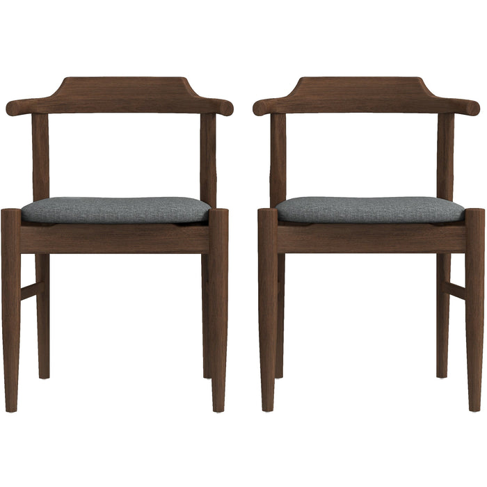 Daisy Gray Fabric Dining Chair (Set Of 2)