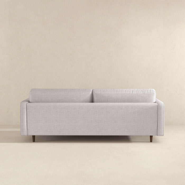 Anthony  Light Grey Pillow Back Fabric Sofa