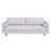 Anthony  Light Grey Pillow Back Fabric Sofa