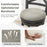 27/31 Inch Swivel Bar Stools Set of 2 with Hollow Back and Soft-padded Seat