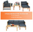 3 Pieces Patio Acacia Wood Sofa Furniture Set with Nylon Rope Armrest