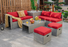 8 Pieces Patio Rattan Furniture Set with Storage Waterproof Cover and Cushion