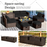 8 Pieces Patio Space-Saving Rattan Furniture Set with Storage Box and Waterproof Cover