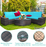 6 Piece Wicker Patio Sectional Sofa Set with Tempered Glass Coffee Table