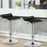 Set of 2 Modern Design Adjustable PU Leather Backless Bar Stools