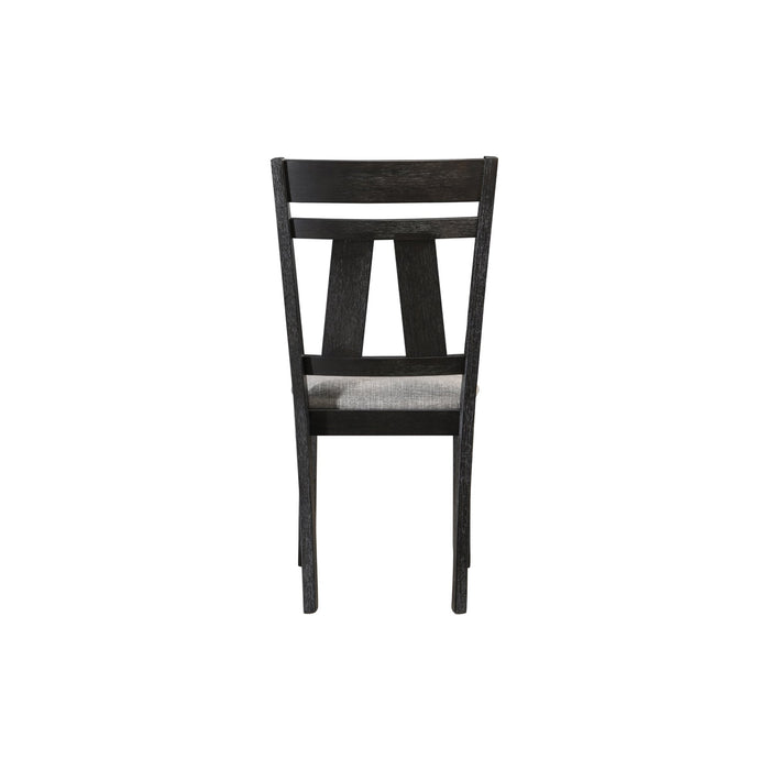 MARIBELLE SIDE CHAIR WHEAT CHARCOAL