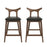 Hester Solid Wood Upholstered Square Bar Chair (Set Of 2)