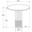 Astoria Round Genuine Marble End Table White