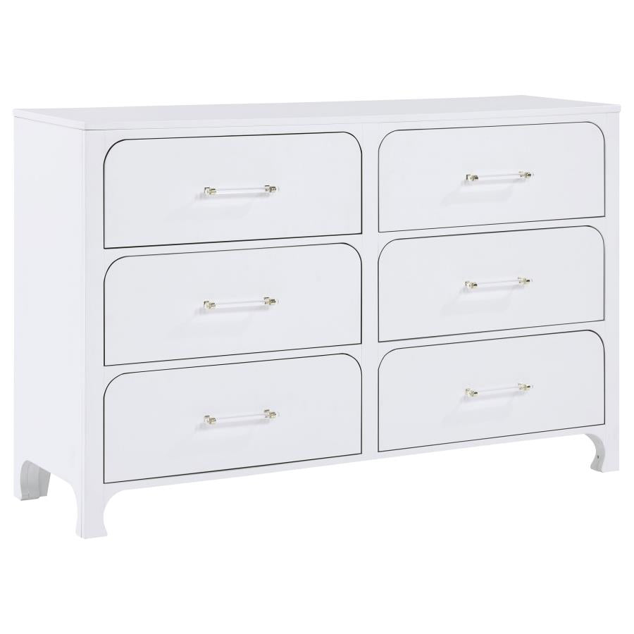 Anastasia 5-piece Bedroom Set Pearl White